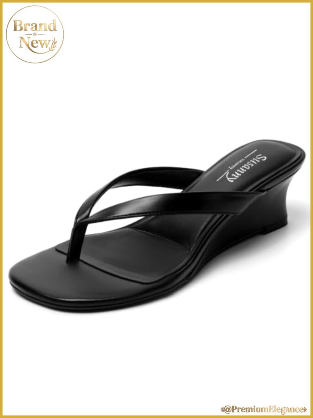 Wedge Platform Flip Flop Sandals Slip On Thong Heel Rubber Sole